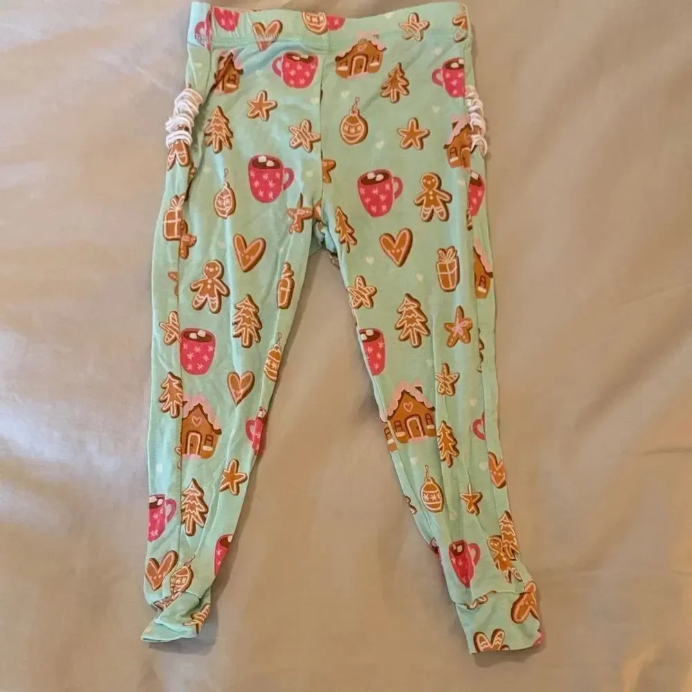 Ruffle Butts Gingerbread and Hot Chocolate Long Sleeve PJ Set